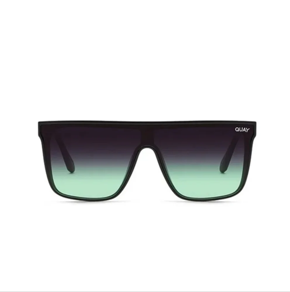Quay Nightfall Black on Black Fade Mint Square Unisex‎ Sunglasses brand new